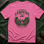 Cosmic Campfire Society T-Shirt — UFO & Forest Vintage Graphic Tee