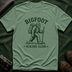 Bigfoot Hiking Club T-Shirt — Vintage Sasquatch Backpacking Tee