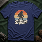 Bigfoot Retro Sunset T-Shirt — Vintage Sasquatch Graphic Tee