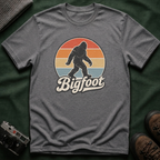 Bigfoot Retro Sunset T-Shirt — Vintage Sasquatch Graphic Tee
