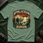 Appalachian Night Watch T-Shirt — Sasquatch UFO Retro Outdoor Tee