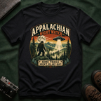 Appalachian Night Watch T-Shirt — Sasquatch UFO Retro Outdoor Tee