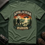 Appalachian Night Watch T-Shirt — Sasquatch UFO Retro Outdoor Tee