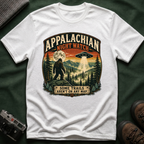 Appalachian Night Watch T-Shirt — Sasquatch UFO Retro Outdoor Tee