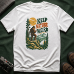Keep Nature Weird T-Shirt — Retro Bigfoot Outdoor Graphic Tee