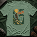 Keep Nature Weird T-Shirt — Retro Bigfoot Outdoor Graphic Tee