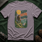 Keep Nature Weird T-Shirt — Retro Bigfoot Outdoor Graphic Tee