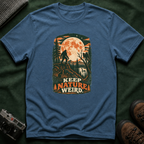 Keep Nature Weird T-Shirt — Bigfoot Forest Moon Graphic Tee