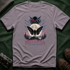 Mothman Graphic T-Shirt — Red-Eyed Mothman Moon Illustration
