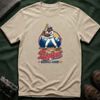 Bigfoot Baseball T-Shirt — Retro Sasquatch Player Graphic Tee
