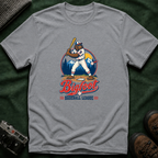 Bigfoot Baseball T-Shirt — Retro Sasquatch Player Graphic Tee