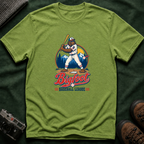 Bigfoot Baseball T-Shirt — Retro Sasquatch Player Graphic Tee