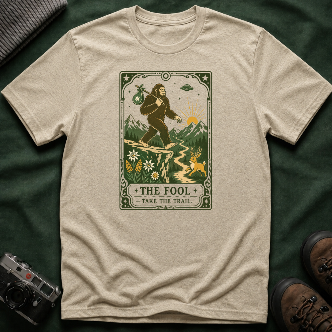 Tarot 'The Fool' T-Shirt — Bigfoot Adventure Graphic Tee