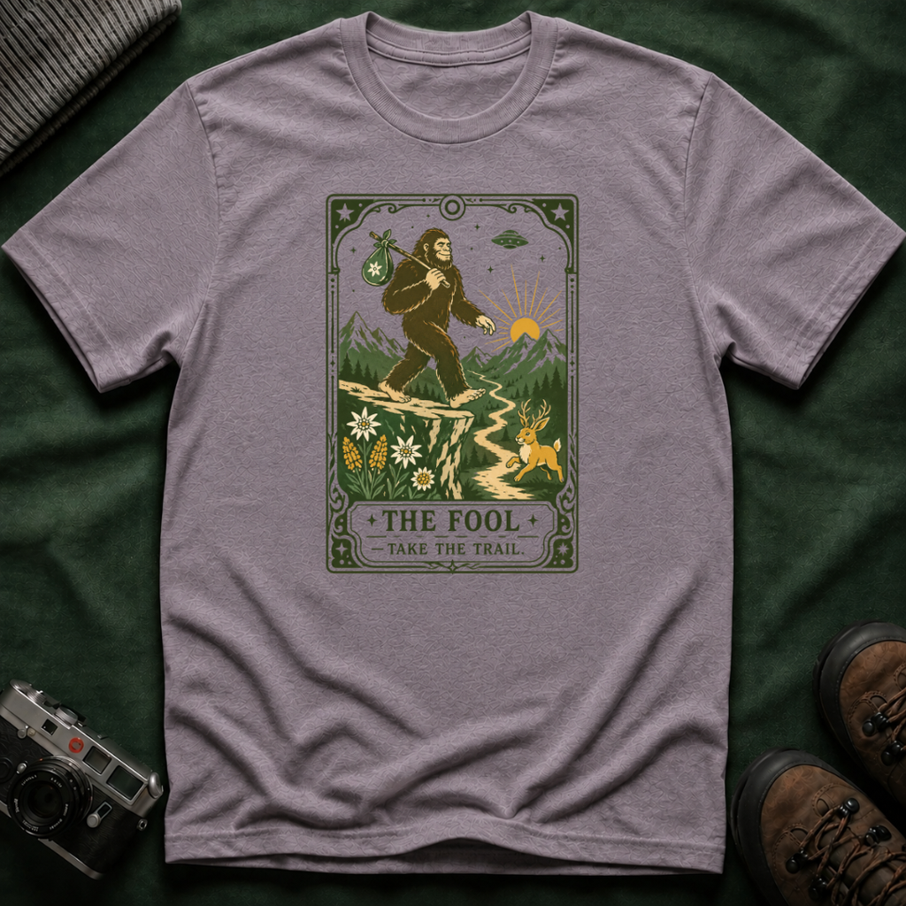 Tarot 'The Fool' T-Shirt — Bigfoot Adventure Graphic Tee