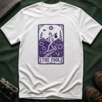 The Fool Tarot T-Shirt — Fresno Nightcrawler Traveler Card Graphic Tee