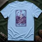 The Fool Tarot T-Shirt — Fresno Nightcrawler Traveler Card Graphic Tee
