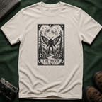 Mothman & Moon Tarot Tee — Mystical Celestial Graphic T-Shirt