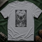 Mothman & Moon Tarot Tee — Mystical Celestial Graphic T-Shirt