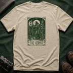 The Hermit Tarot T-Shirt — Vintage Forest Bigfoot Lantern Graphic Tee
