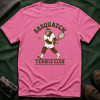 Sasquatch Tennis Club T-Shirt — Vintage Bigfoot Tennis Graphic Shirt