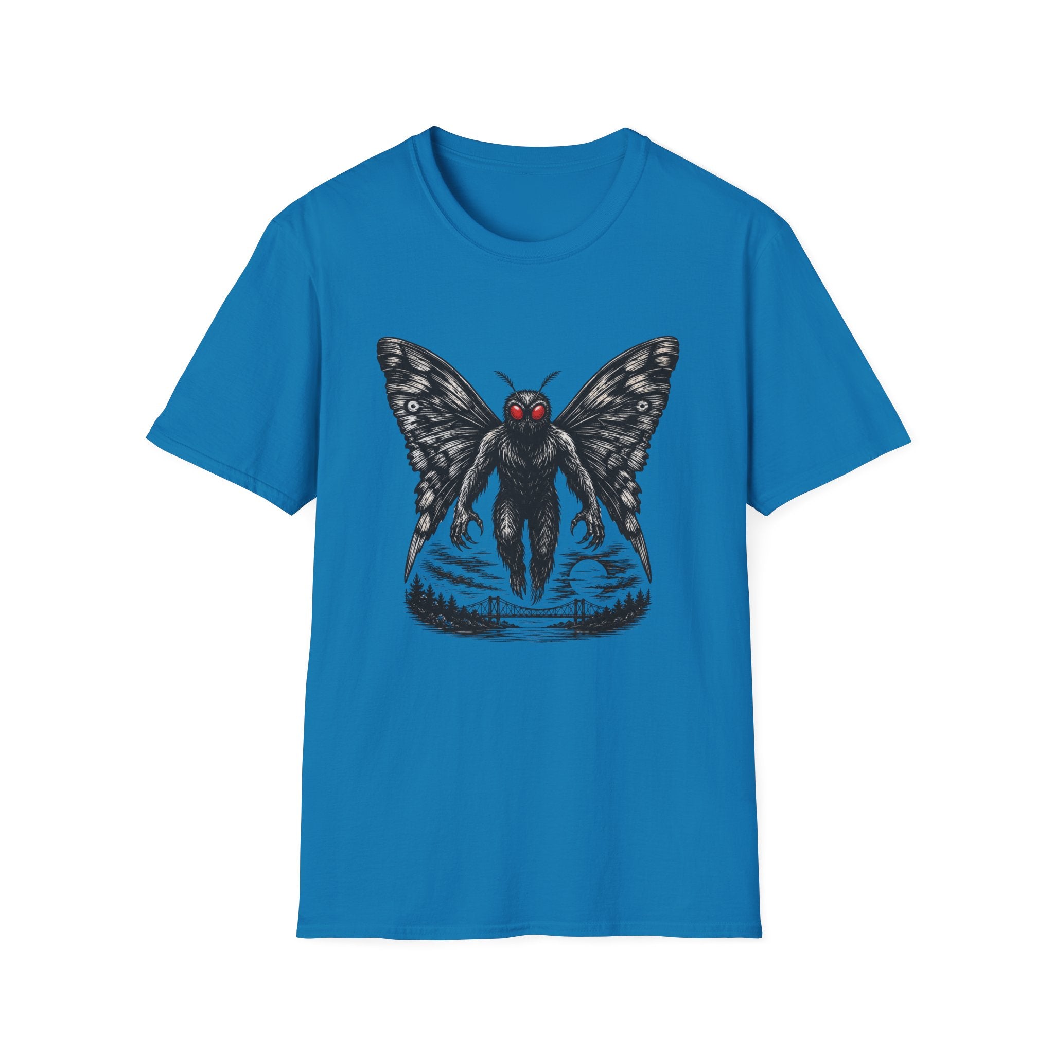 Mothman Graphic Tee — Red-Eyed Cryptid Mothman T-Shirt