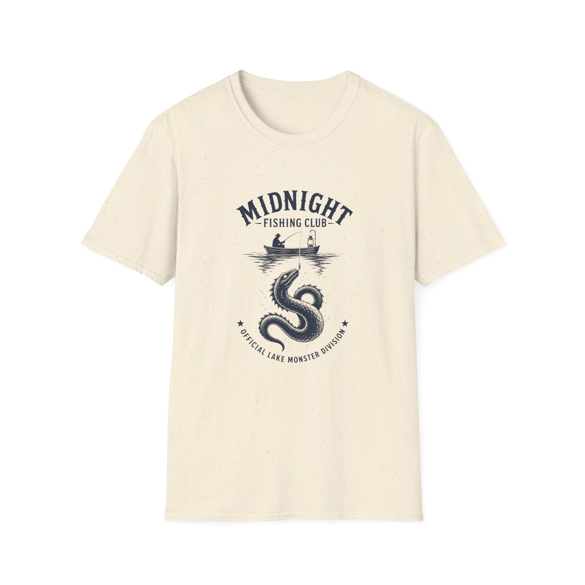 Midnight Fishing Club T-Shirt — Vintage Lake Monster Night Angler Tee