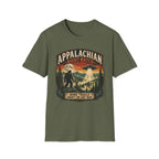 Appalachian Night Watch T-Shirt — Sasquatch UFO Retro Outdoor Tee