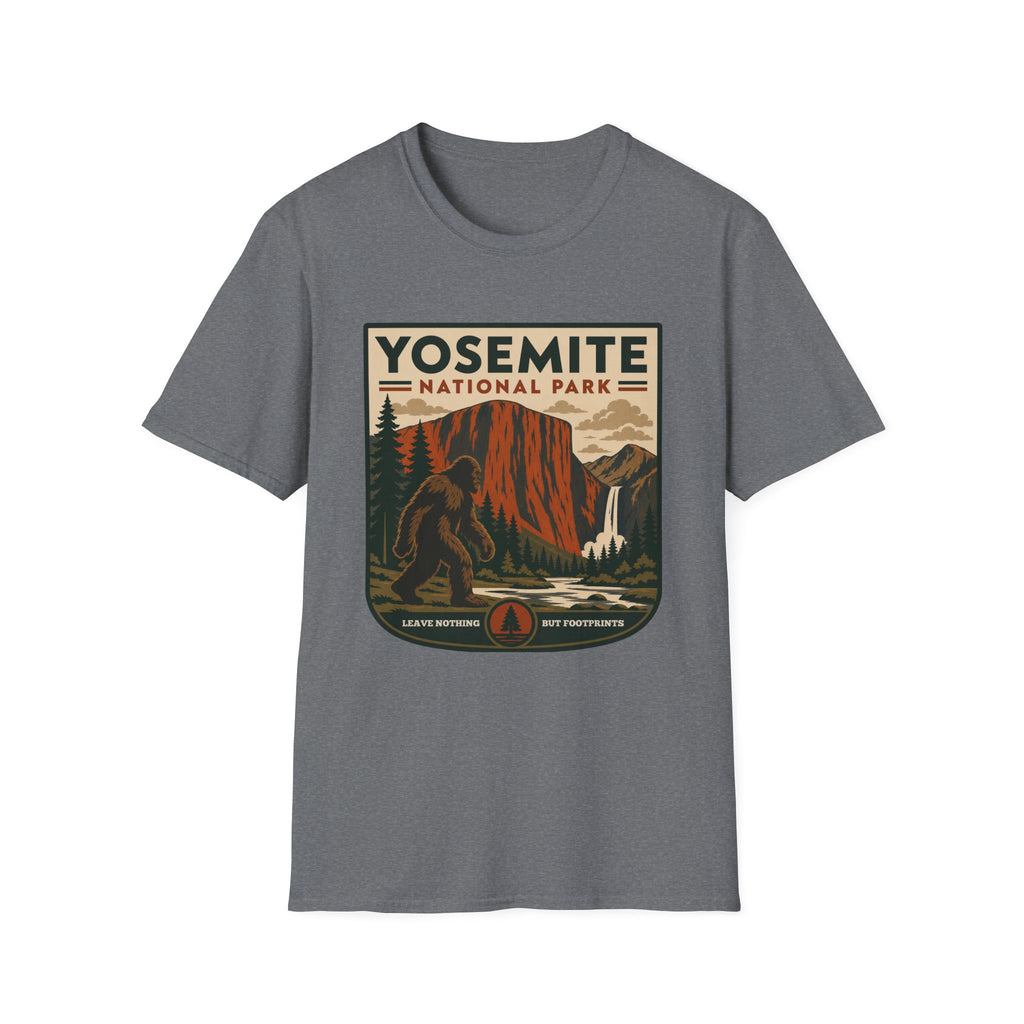 Yosemite Bigfoot National Park Graphic T-Shirt — Vintage El Capitan Nature Tee