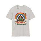 Bigfoot Book Club T-Shirt — Rainbow Reading Sasquatch Tee
