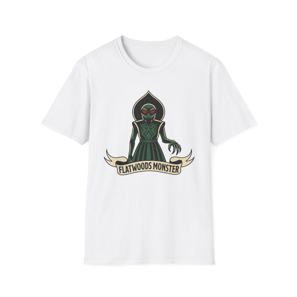 Flatwoods Monster T-Shirt — Vintage Cryptid Alien Graphic Tee American Traditional Tattoo Style