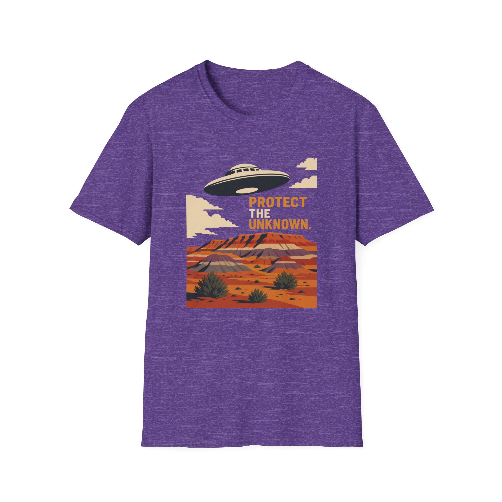Protect the Unknown UFO T-Shirt — Retro Desert Alien Graphic Tee