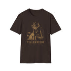 Yellowstone Jackalope T-Shirt — Rustic National Park Wildlife Tee