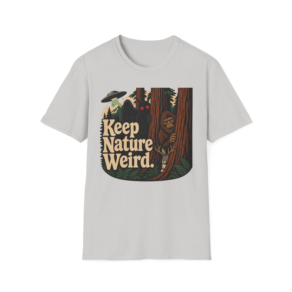 Keep Nature Weird Cryptid T-Shirt - Bigfoot, Mothman, Jackalope, UFO