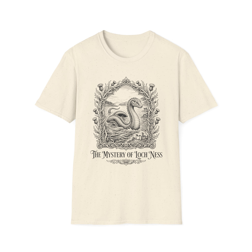 Mystery of Loch Ness T-Shirt — Vintage Loch Ness Monster Etching Illustration