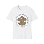 The Woodlands' Soulful Escapist T-Shirt — Cute Flatwoods Monster Tea & Tranquility Graphic
