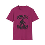 Ask Me About My Bigfoot Theories T-Shirt — Cryptid Graphic Tee