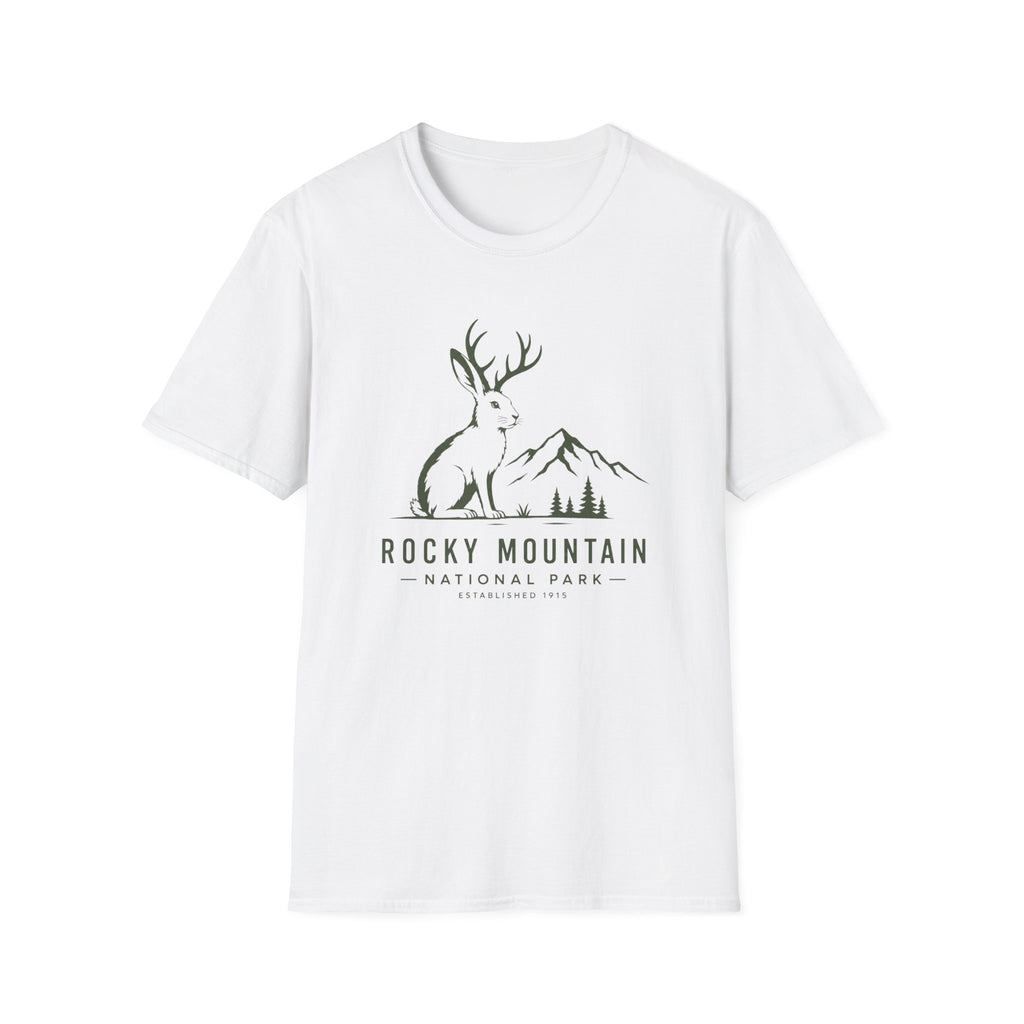 Rocky Mountain Jackalope T-Shirt — Mountain Nature Graphic Tee