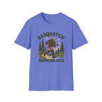 Sasquatch Running Club T-Shirt — Retro 70s Bigfoot Forest Graphic Tee