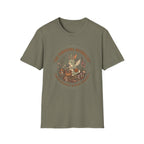 Foraging Herbalist T-Shirt — Cute Jackalope & Wildflower Nature Tee