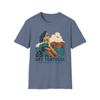 WPA Style Mermaid T-Shirt — Dry Tortugas National Park Vintage Travel Tee