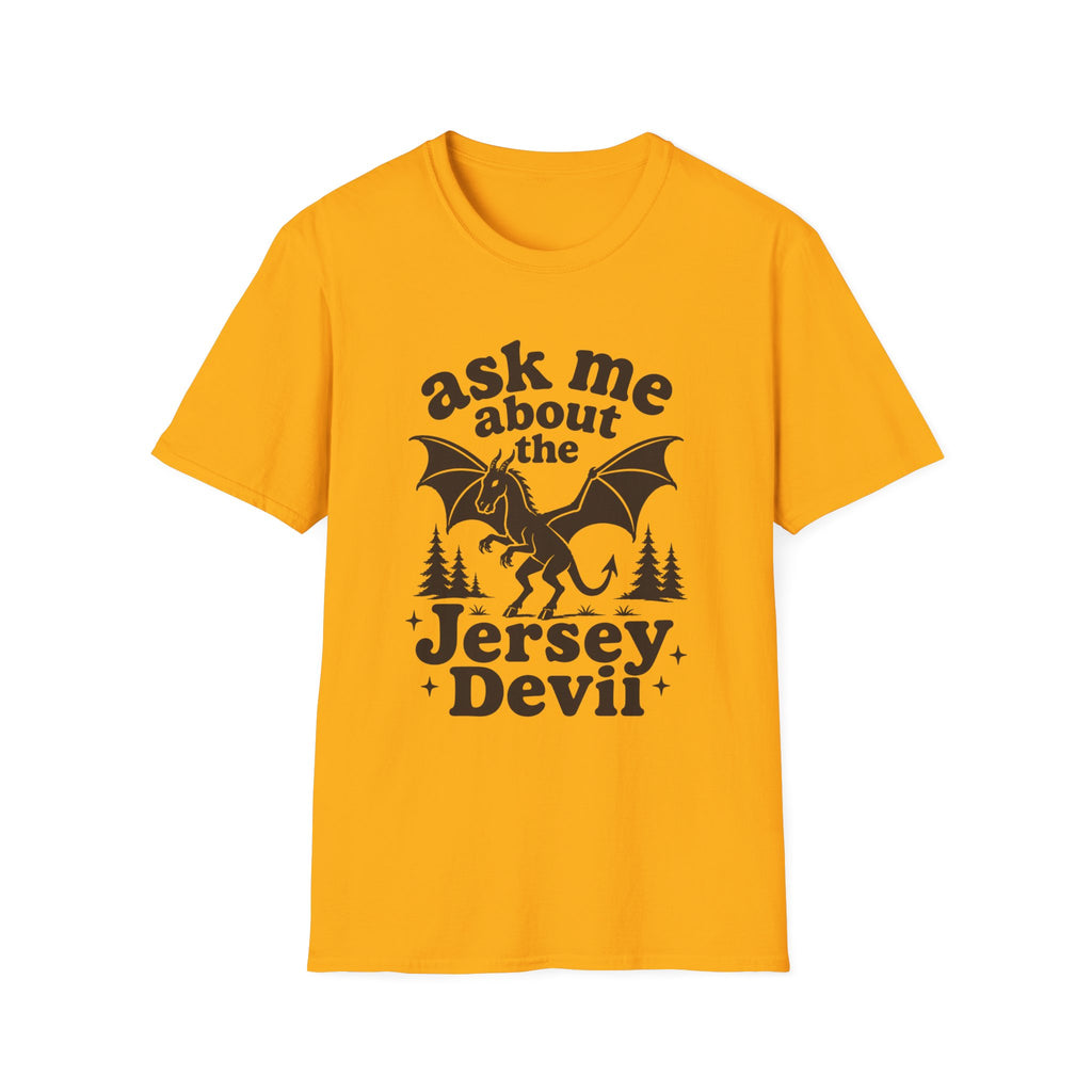 Ask Me About the Jersey Devil T-Shirt — Paranormal Cryptid Graphic Tee