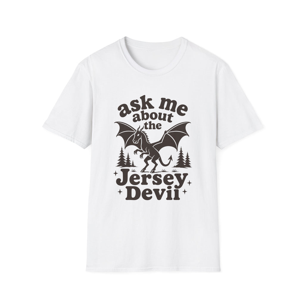 Ask Me About the Jersey Devil T-Shirt — Paranormal Cryptid Graphic Tee