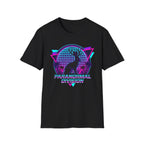 Retro Neon Jackalope T-Shirt — Paranormal Division Vaporwave Tee