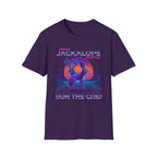 Neon Jackalope T-Shirt - Hustle "Run the Grid" Retro Vaporwave Tee