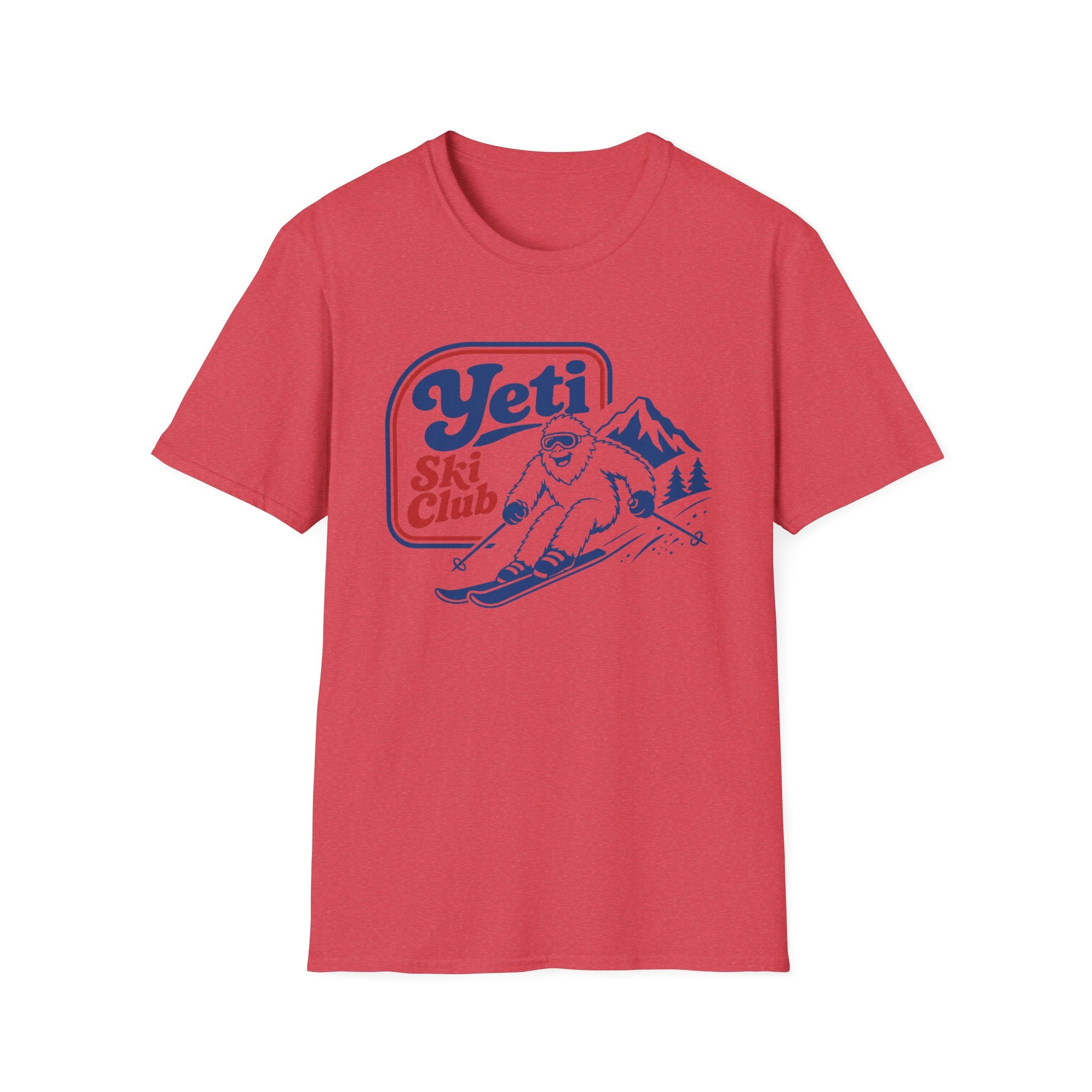 Yeti Ski Club T‑Shirt — Vintage Mountain Skiing Graphic Tee