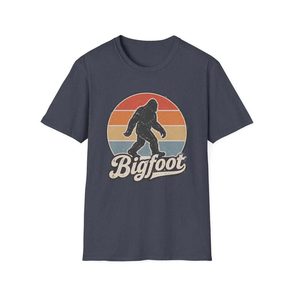 Bigfoot Retro Sunset T-Shirt — Vintage Sasquatch Graphic Tee