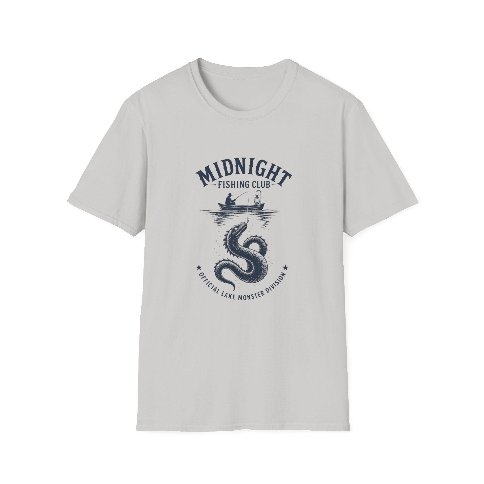 Midnight Fishing Club T-Shirt — Vintage Lake Monster Night Angler Tee