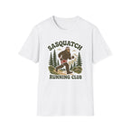 Sasquatch Running Club T-Shirt — Retro 70s Bigfoot Forest Graphic Tee