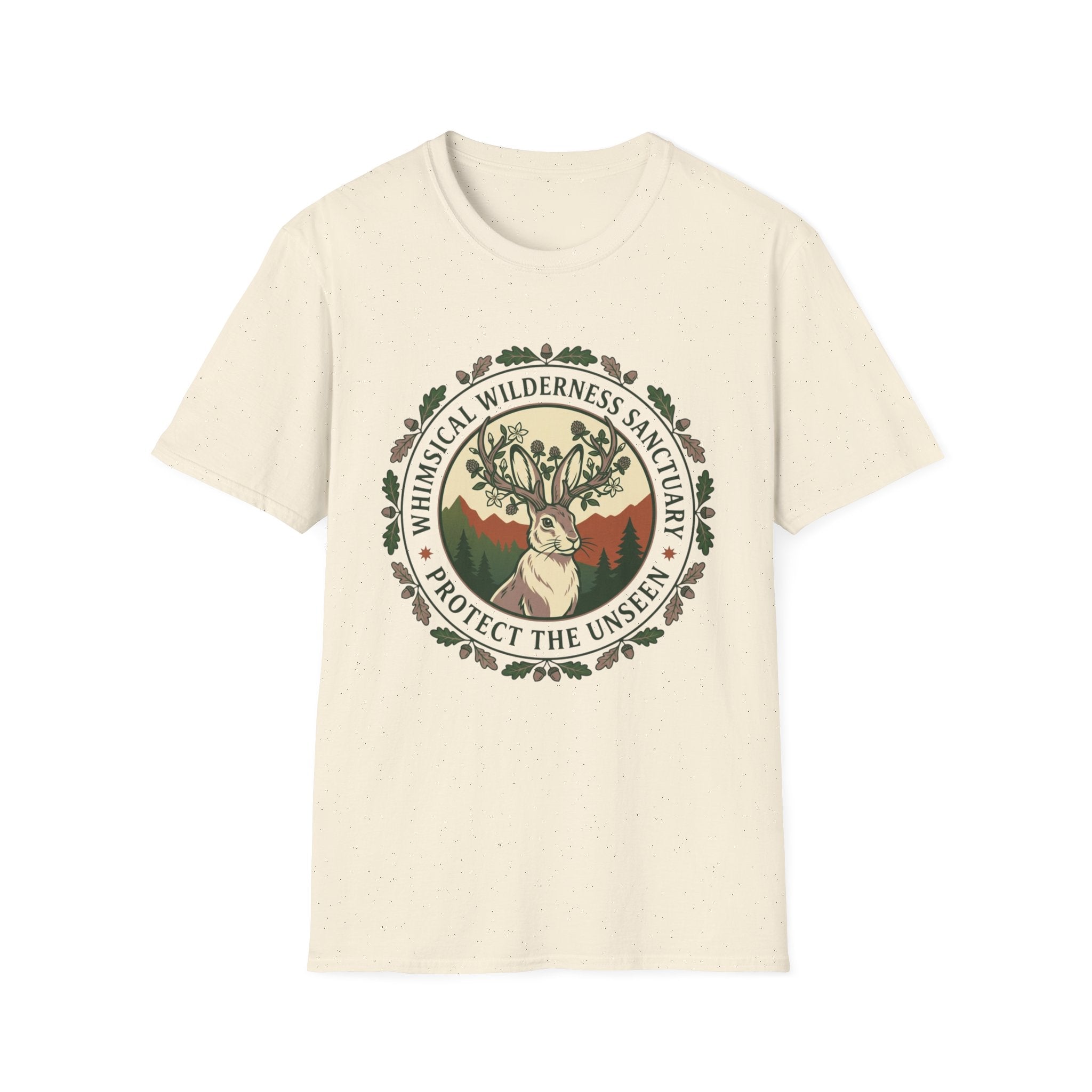Whimsical Wilderness Sanctuary T‑Shirt – 'Protect the Unseen' Nature Graphic