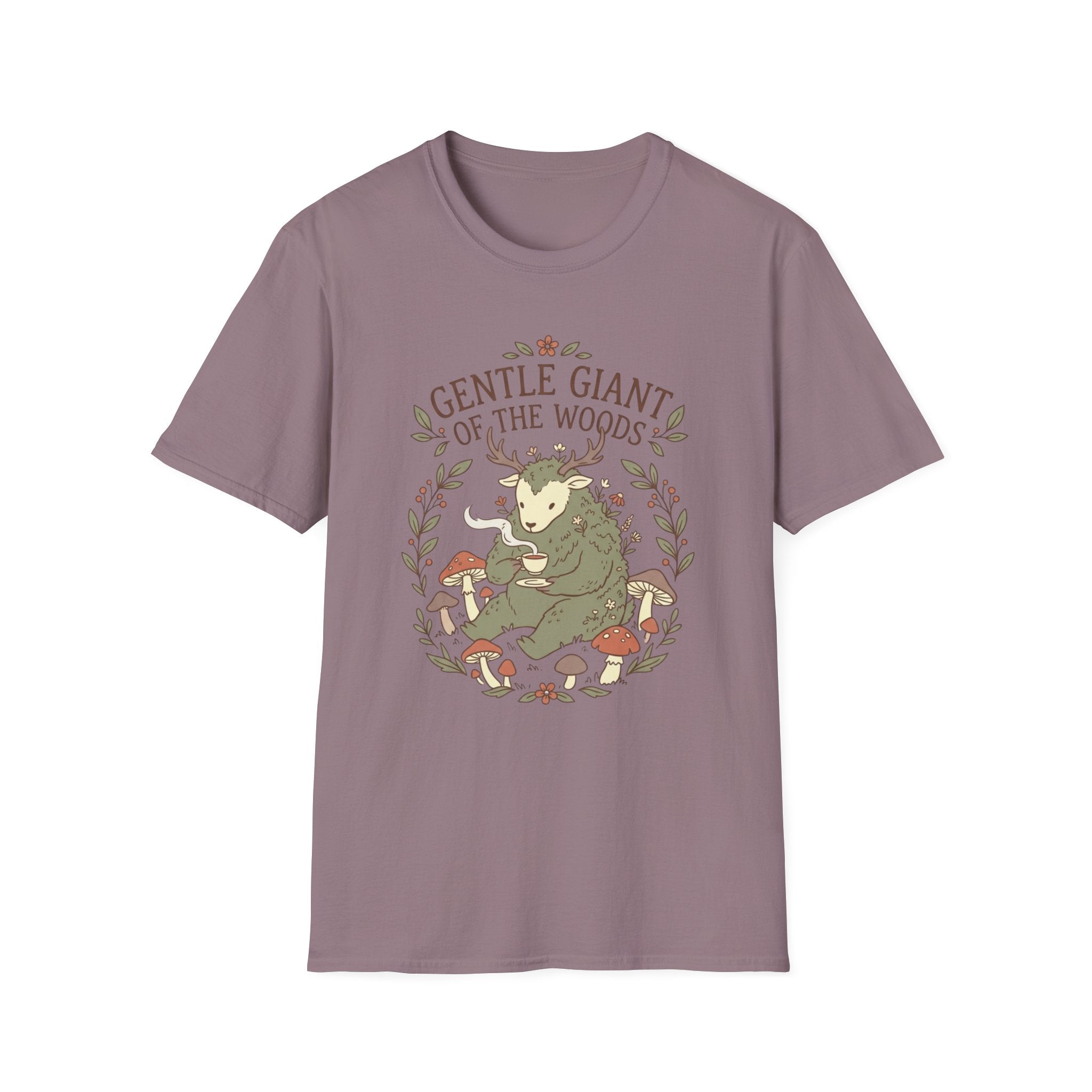 Cottagecore Cryptid T-Shirt — "Gentle Giant of the Woods" Woodland Creature Graphic Tee